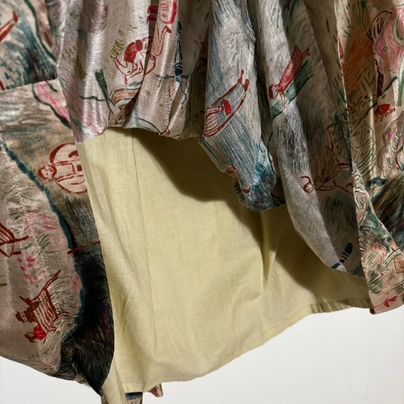 NWOT Runaway Bicycle Cara Silk Skirt, Printed - Raw Silk - Picture 11 of 16